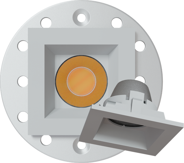1 Inch White Square Trimmed Kit - main product image