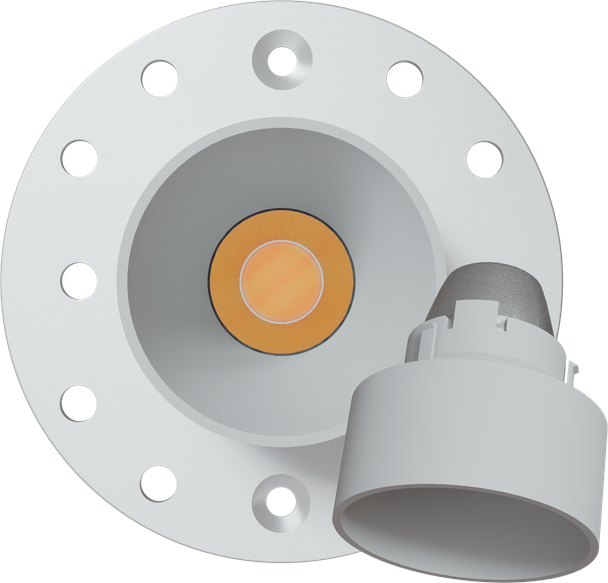 1 Inch White Round Drop Trim Kit - main product image
