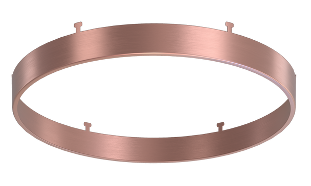 9" Round Brushed Copper Surface Mount Cover - main product image