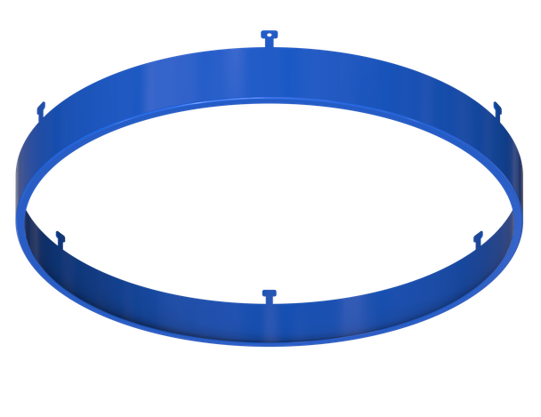 9" Round Blue Surface Mount Cover - main product image