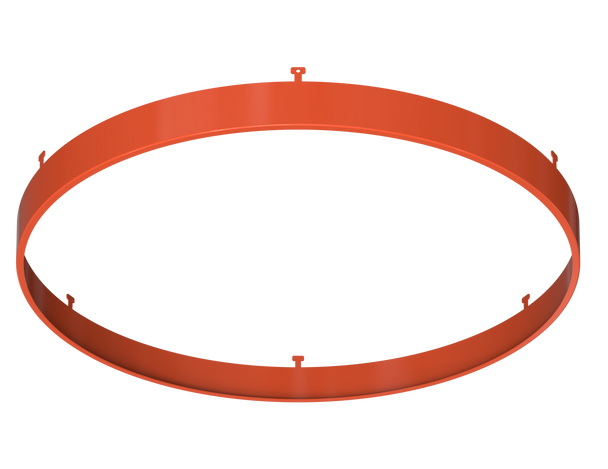 12" Round Orange Surface Mount Cover - main product image