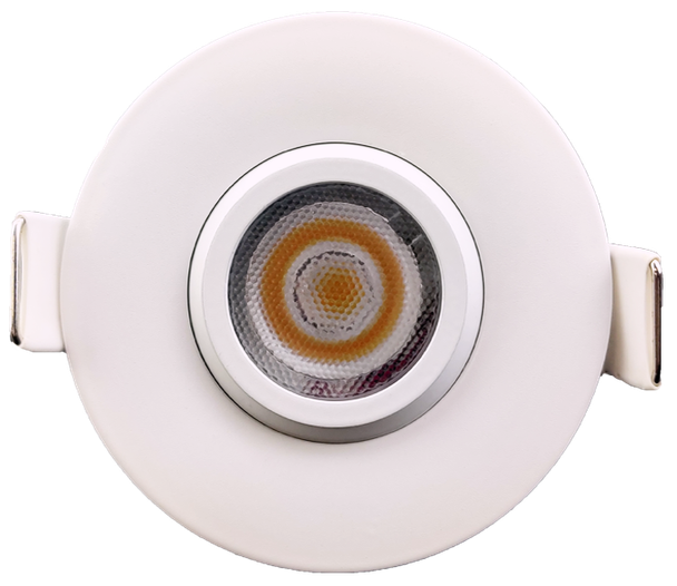 2" Round Flushed Gimbal (White) - main product image