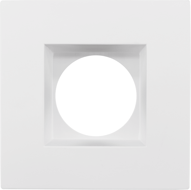 3.5 Inch White Square Trim (Gen1) - main product image