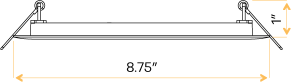8" Round Flushed slim - alternate image 2