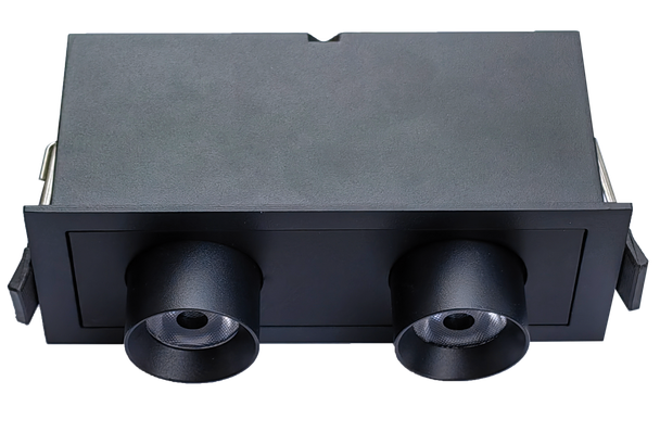 2" Double Head Retractable Black - alternate image 2