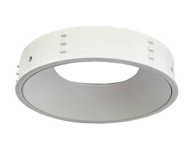 4 Inch White Round Millwork Trimless Kit - alternate image 2