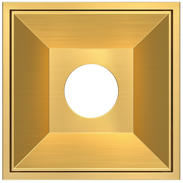 1 Inch Brushed Brass Square Millwork Trimless Kit