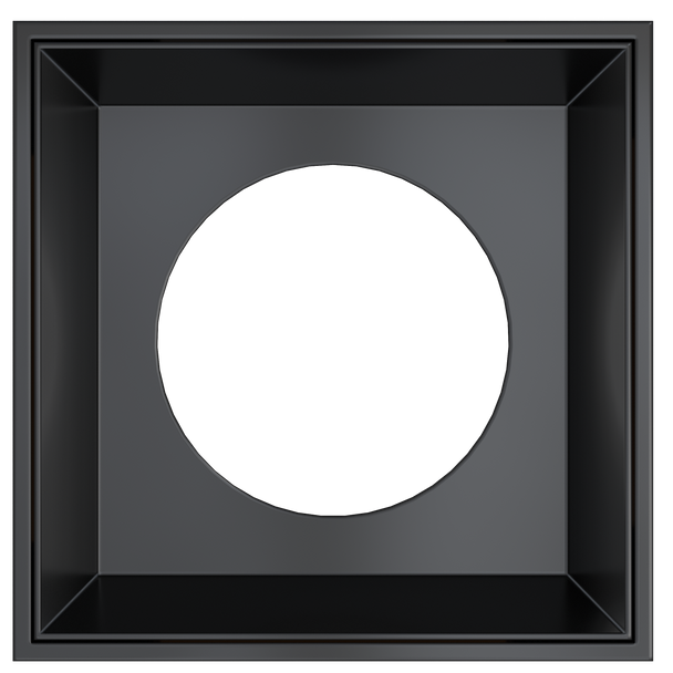 4 Inch Black Square Millwork Trimless Kit - main product image