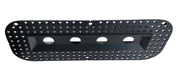 1" Ultra Narrow 4 head Trimless Multiple Kit Black Finish - alternate image 2