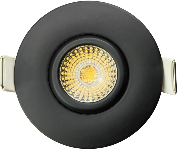 2" HO Round Flushed Gimbal (Black) - main product image