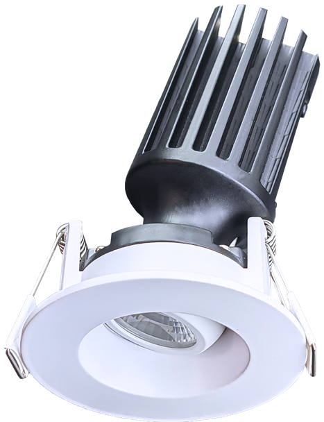 2" HO Round Regress Gimbal (White) - alternate image 2