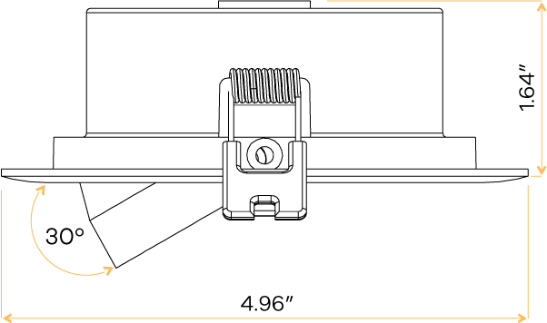 4" Round Flat Gimbal - alternate image 3