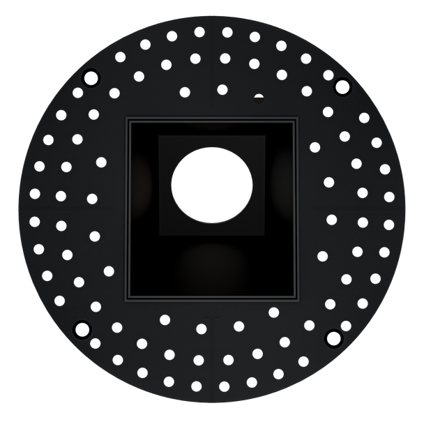 3 Inch Black Square Wall Wash Trimless Kit - main product image