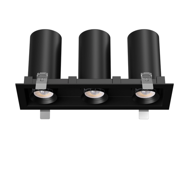 3” Triple Head Retractable Multiple Black - main product image