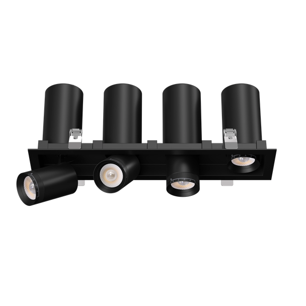 3” Four Head Retractable Multiple Black - alternate image 2