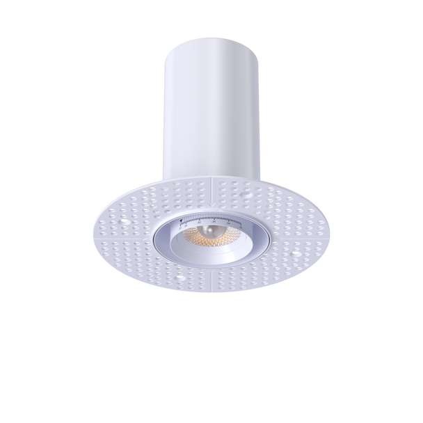 3” Round Retractable Trimless White - main product image