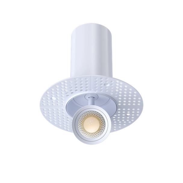 3” Round Retractable Trimless White - alternate image 3