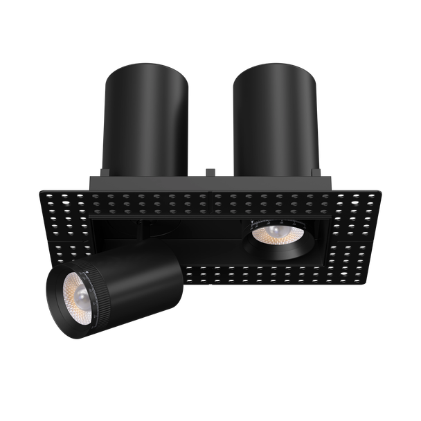 3” Double Head Retractable Trimless Multiple Black - alternate image 2