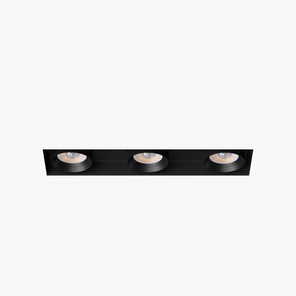 3” Triple Head Retractable Trimless Multiple Black - alternate image 4