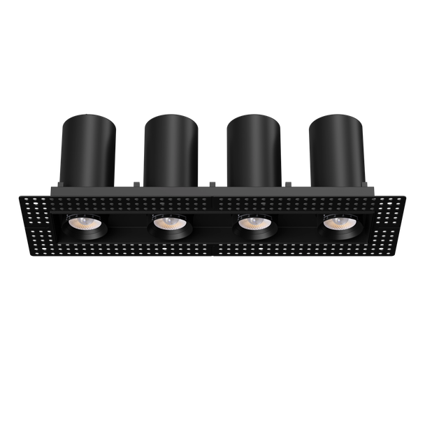 3” Four Head Retractable Trimless Multiple Black - main product image