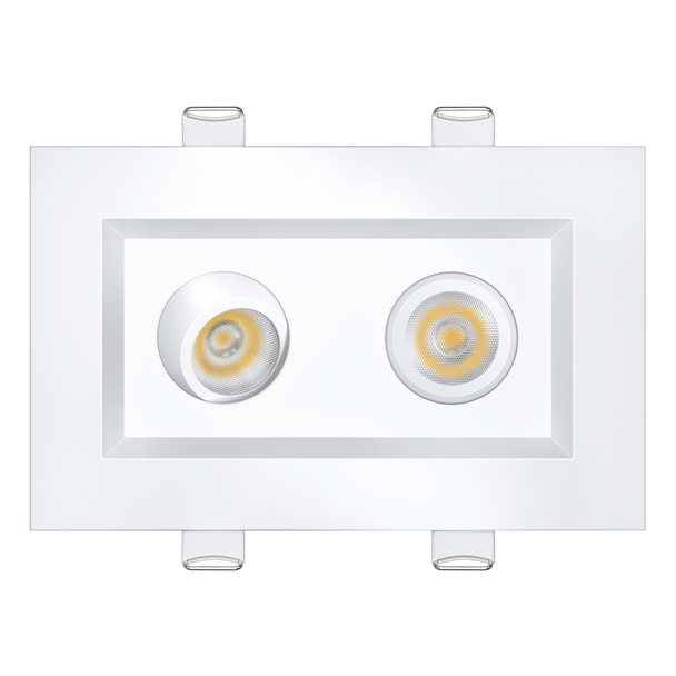 2” Double Head Regress Multiple Gimbal White - main product image