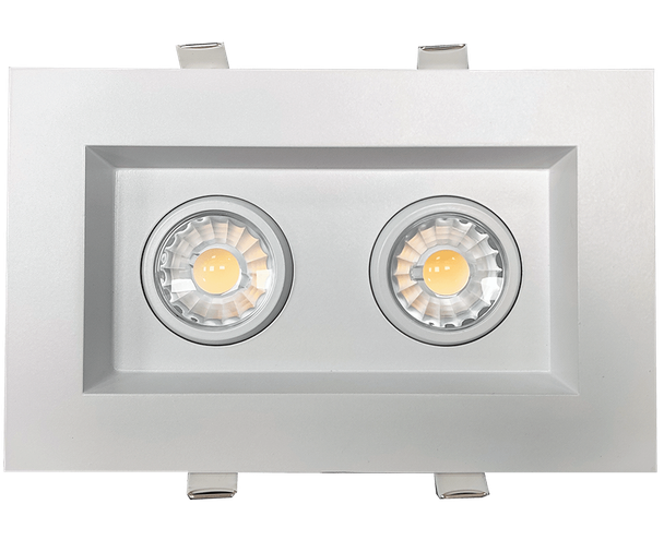 3” Double Head Regress Multiple Gimbal White - main product image