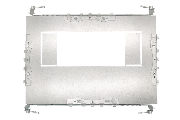 4" Rectangular Flanged New construction plate - main product image
