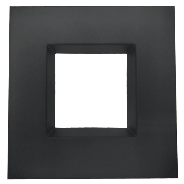 4" Square Regress Slim Black Cover - main product image