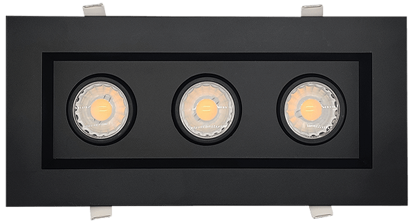 3” Triple Head Regress Multiple Gimbal Black - main product image