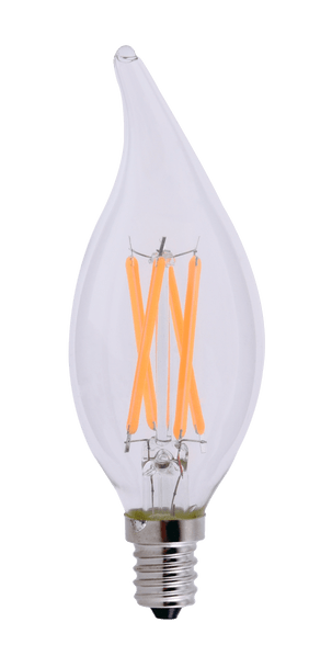 3.5W Candelabra Flame Tip Bulb 2700k - main product image