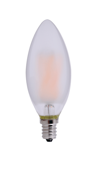 5W Candelabra Frosted Torpedo Bulb 2700k - main product image