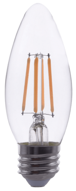 5W Candelabra Torpedo E26 Base 2700k - main product image