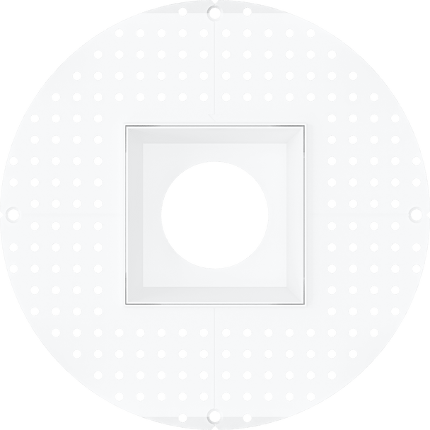 4 Inch White Square Trimless Kit - main product image