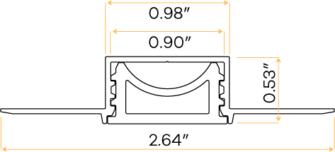 1" Flexible Trimless Channel - alternate image 2