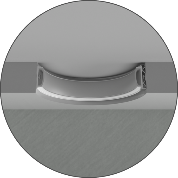 1/2" Aluminum Surface Mount Flexible Channel - alternate image 2