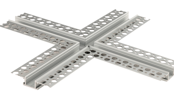 1 / 2" X Corner Trimless Channel