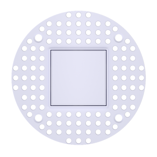 4″ Square Trimless Flushed - main product image
