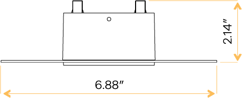 4″ Square Trimless Flushed - alternate image 3