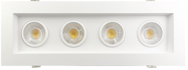 3.5” Four Head Regress Multiple Gimbal White - main product image