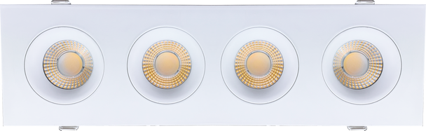 3.5” Four Head Multiple Gimbal White - main product image