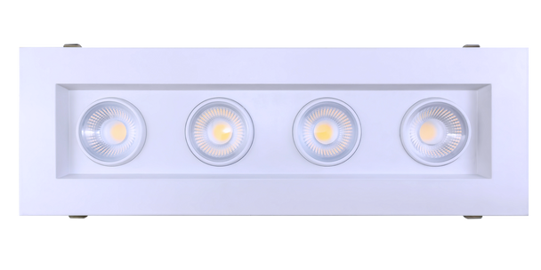4” Four Head Regress Multiple Gimbal White - main product image