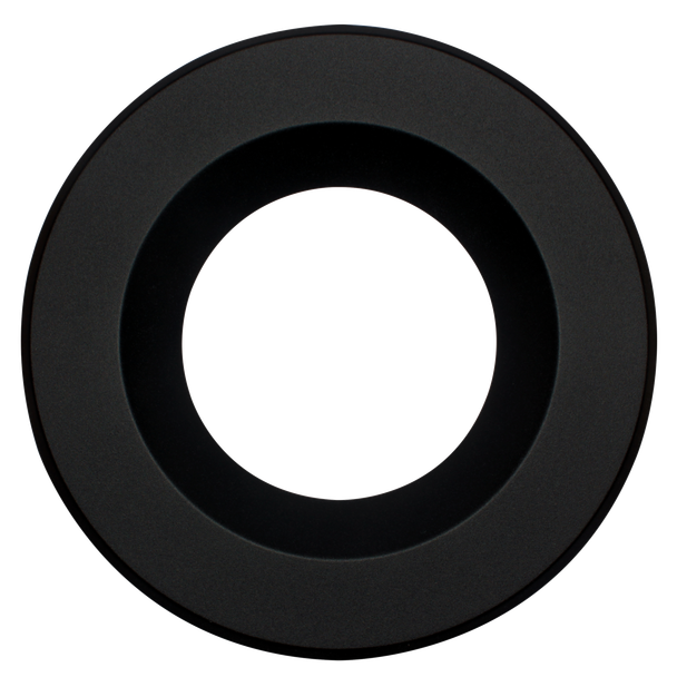 6" Round Retro Black Cover - main product image