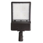 ATG Electronics ARCHER G2 Architectural Area Light / Floodlight Combination, 300W/240W/200W selectable, 4000K, 347-480V, Type III, Bronze