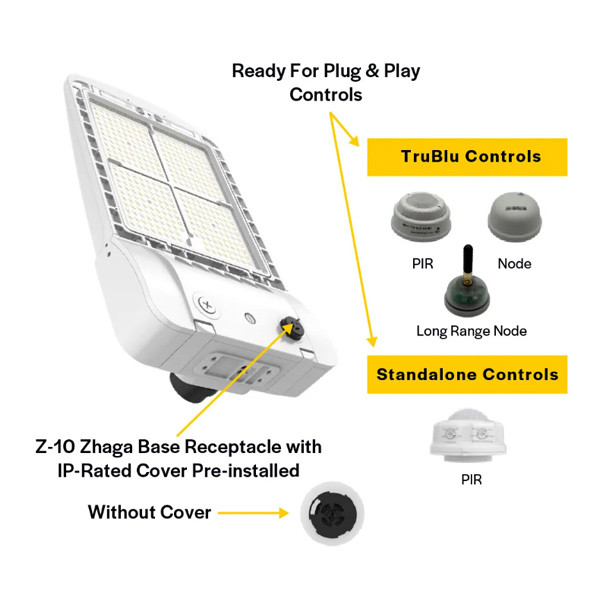 Wireless Fixture Controller with Quick Connector, Single Channel, 0-10V, 12-24VDC, Bluetooth Mesh, Z10 Base, Active High Load Control