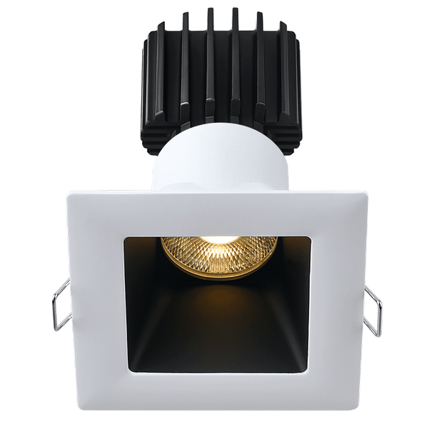 Tangra 3" Fixed Square Deep Regressed Wide Trim, White|Black|Alzak|Oil Rubbed Bronze|White Trim Black Reflector