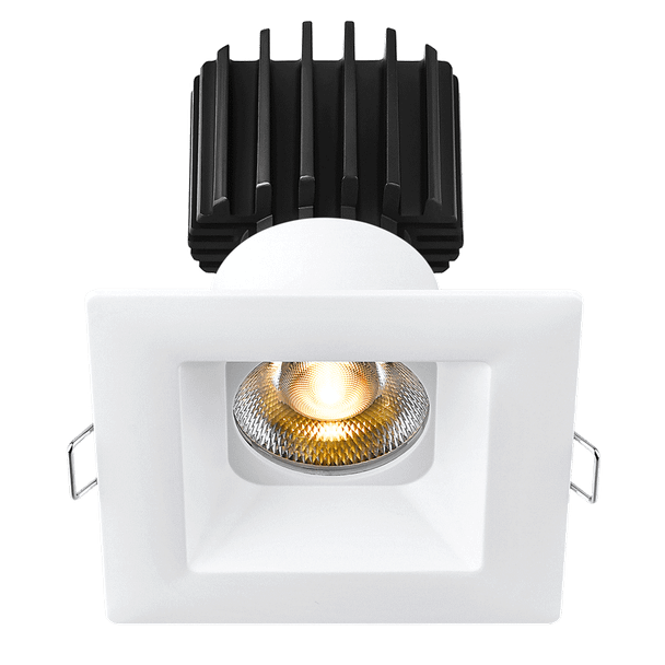 Tangra 3" Fixed Square Recessed Wide Trim, White|Black|Alzak|Oil Rubbed Bronze|White Trim Black Reflector