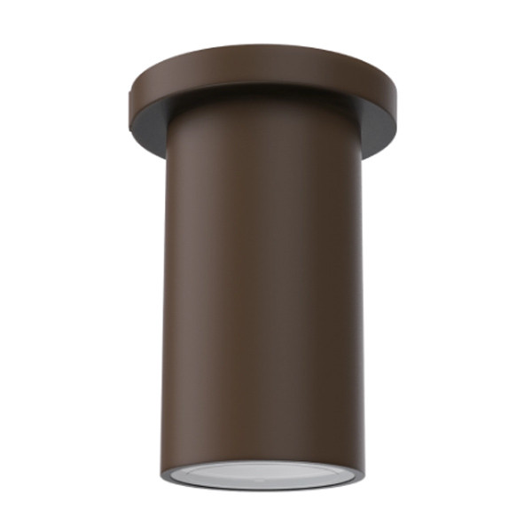 Unify Outdoor Cylinder, 6" Down, 2200/2600/3200 lm Selectable, 120-277V, 3000K/3500K/4000K Selectable, Wide Flood 60°, Surface Mount, Bronze