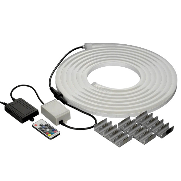 American Lighting NeonFlex Lateral Bend RGBW Kit, 12V, 20ft, IP67