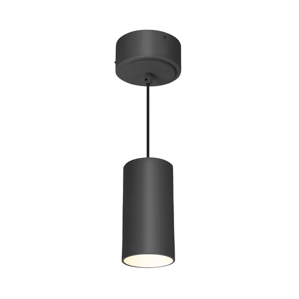 Euri Lighting LED Pendant Light, 3" Cylinder Pendant, 22W, 1300lm, 120-277V, 5CCT Selectable, Black, EIN-PC3002BB