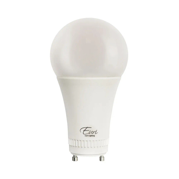 LED A21 Lamp, 17W, 120V, 1600lm, 4000K, GU24, Dimmable, Damp Rated